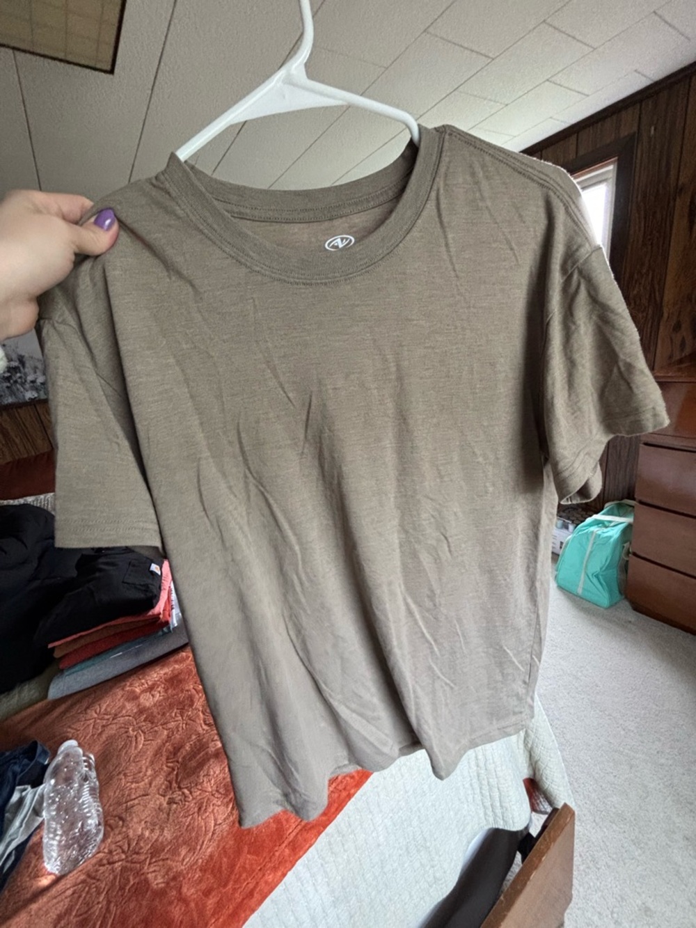 Casual Men's Olive Brown T-Shirt